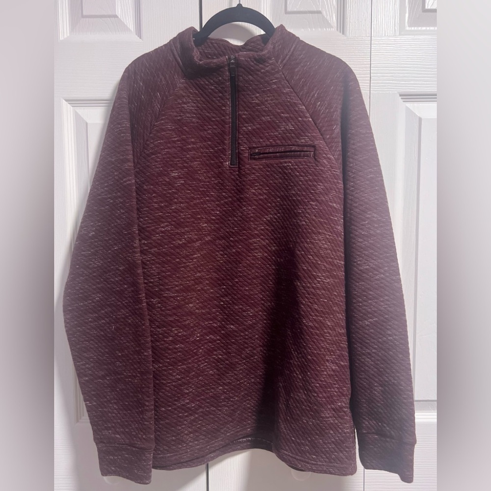 Men's Marc Anthony Large Slim Fit Semi Zip Up Pullover Sweater